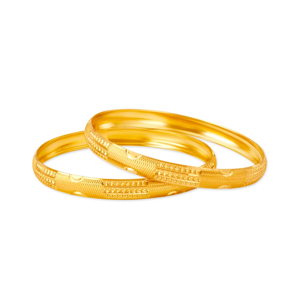 

Richly Carved Gold Bangle