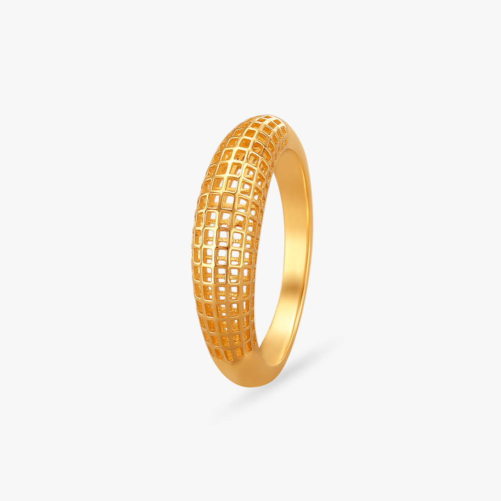 

Lattice Luxe Gold Finger Ring