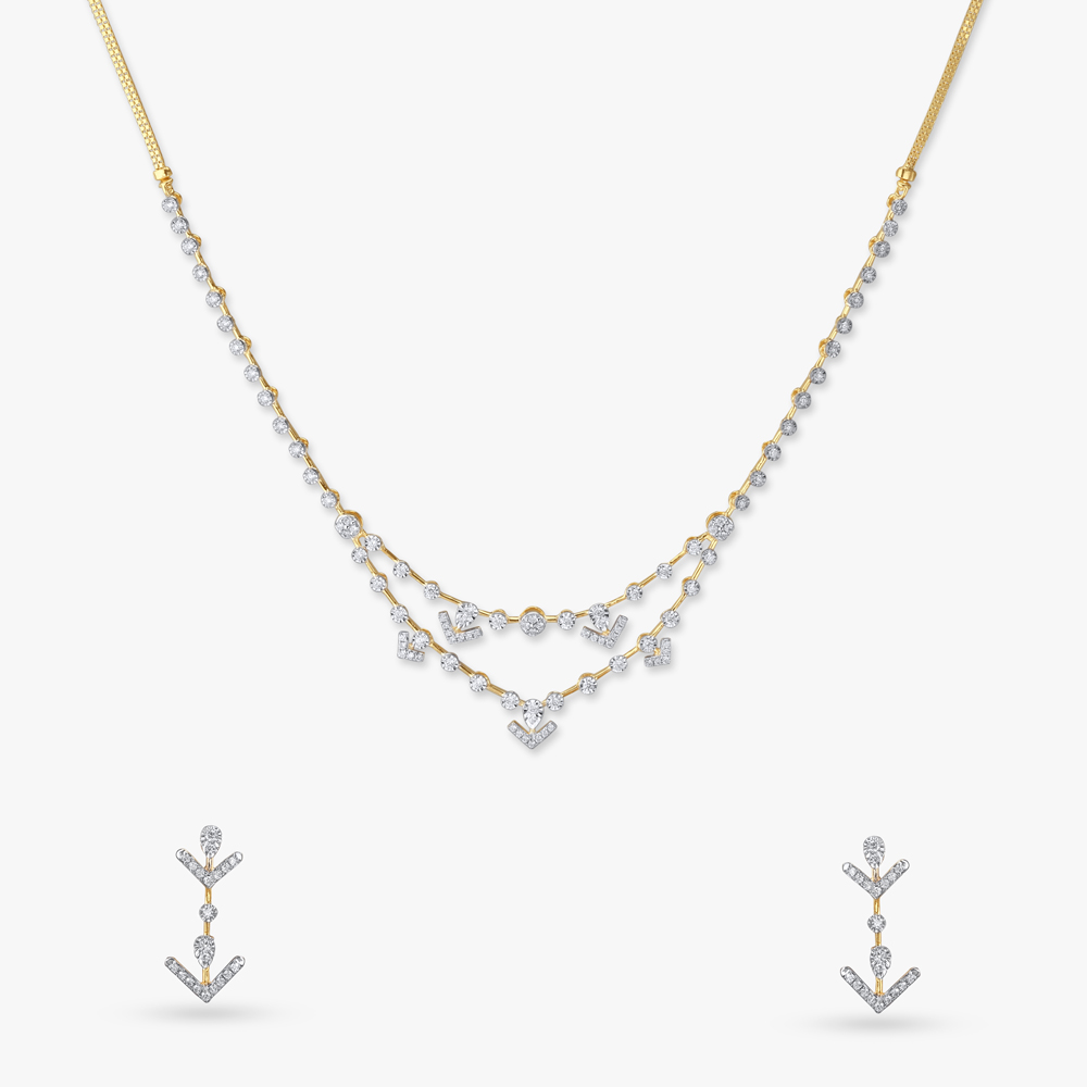 

Luxe Layers Diamond Necklace Set