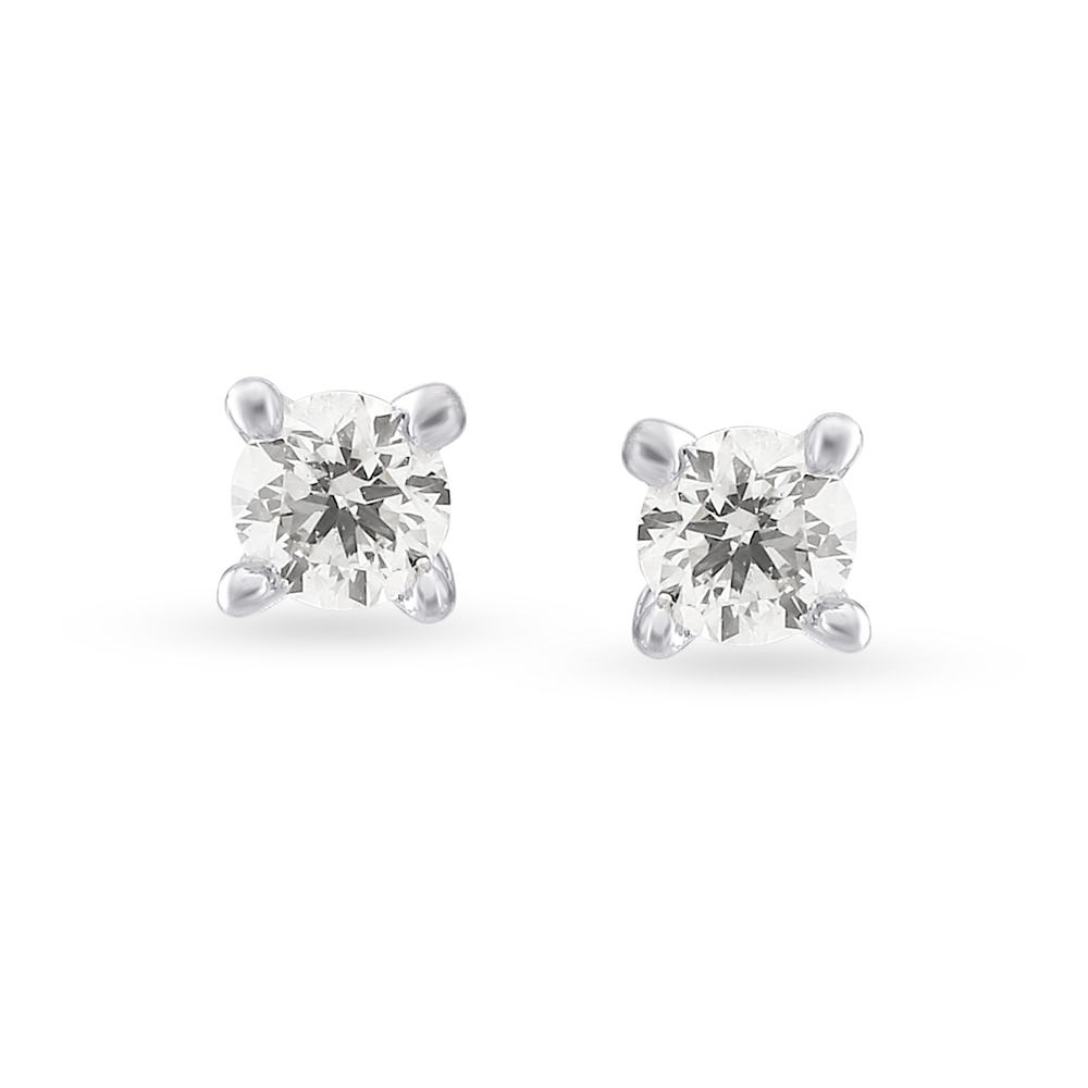 Fancy Fairytale Brass American Diamond Studs Earrings - Tito's Fashion House