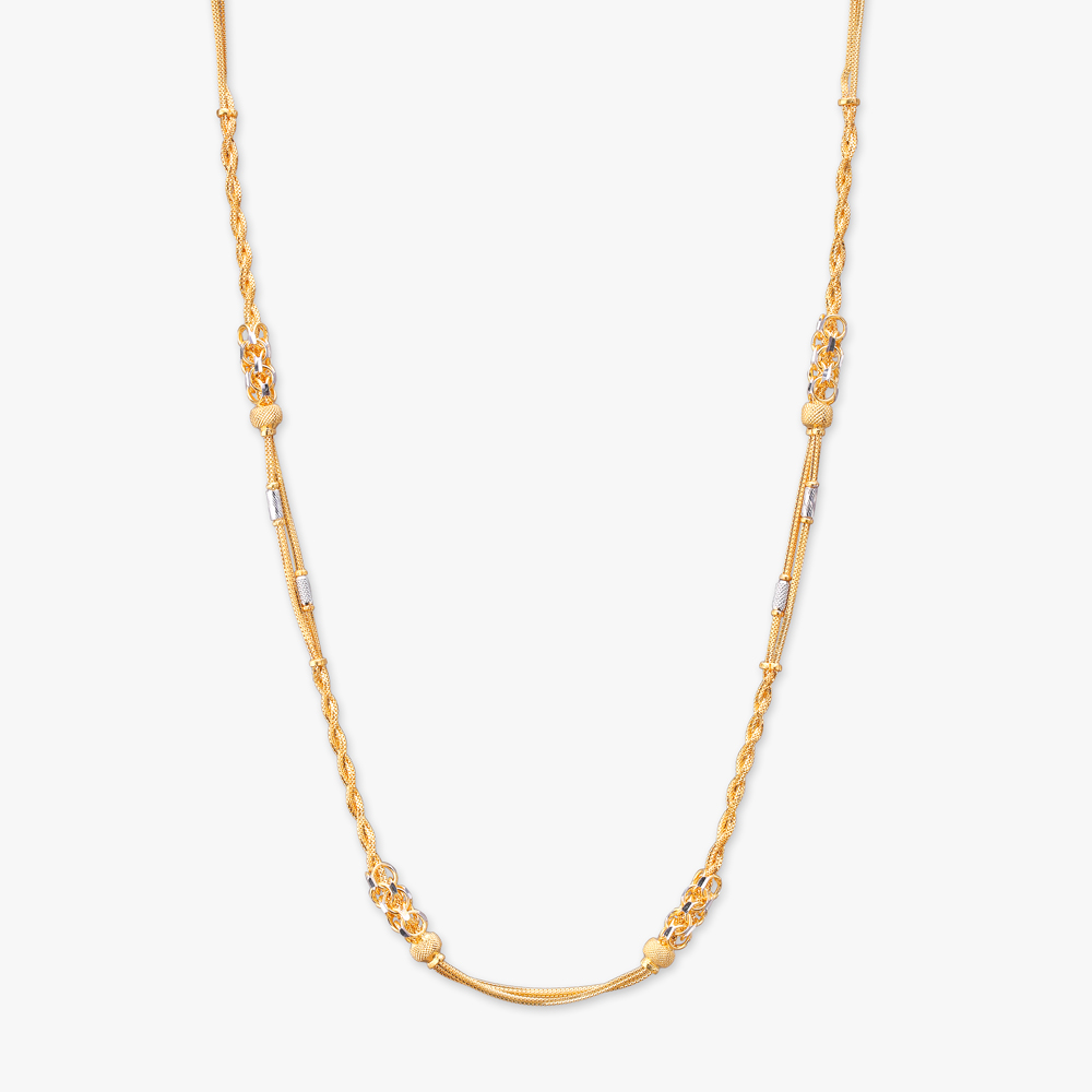 

Sleek Fusion Gold Chain