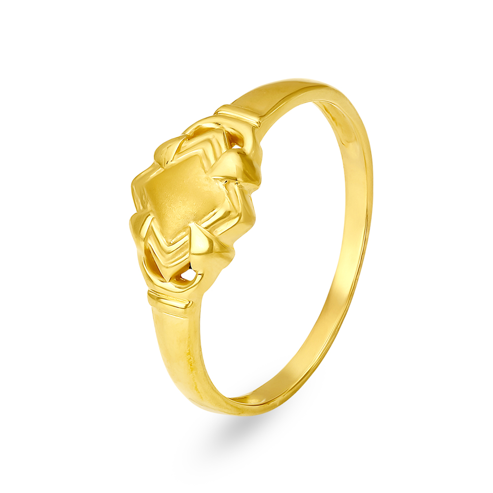 

Ethereal 22 Karat Yellow Gold Geometric Finger Ring