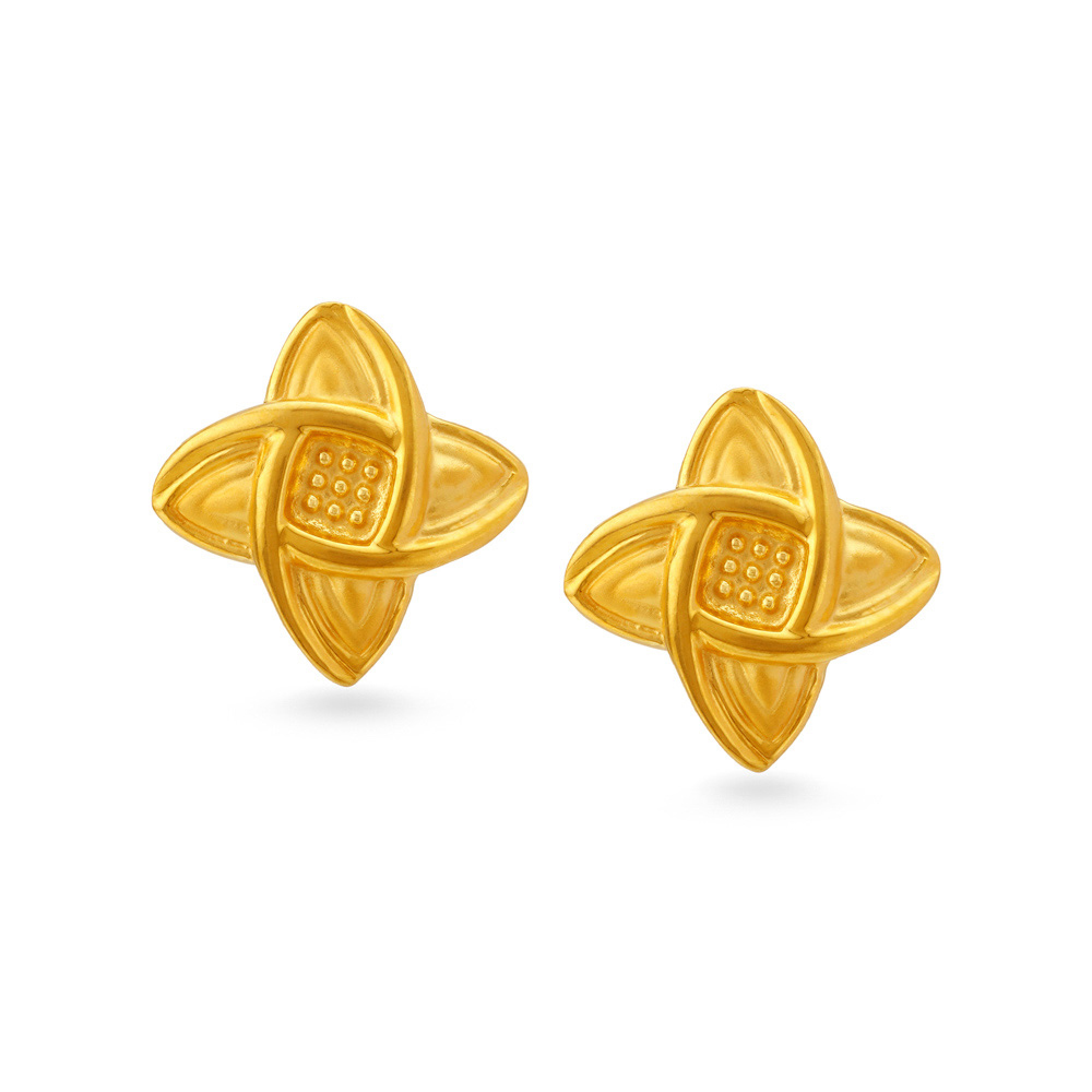 Yellow Gold Earrings Men | Zircon Stone Stud Earrings | Stone Gold Stud  Earrings - Stud Earrings - Aliexpress