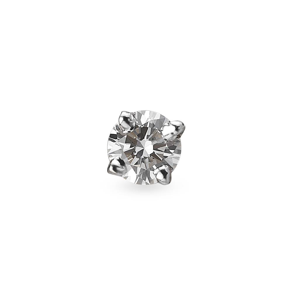 

Shimmering Single Stone Diamond Nose Pin