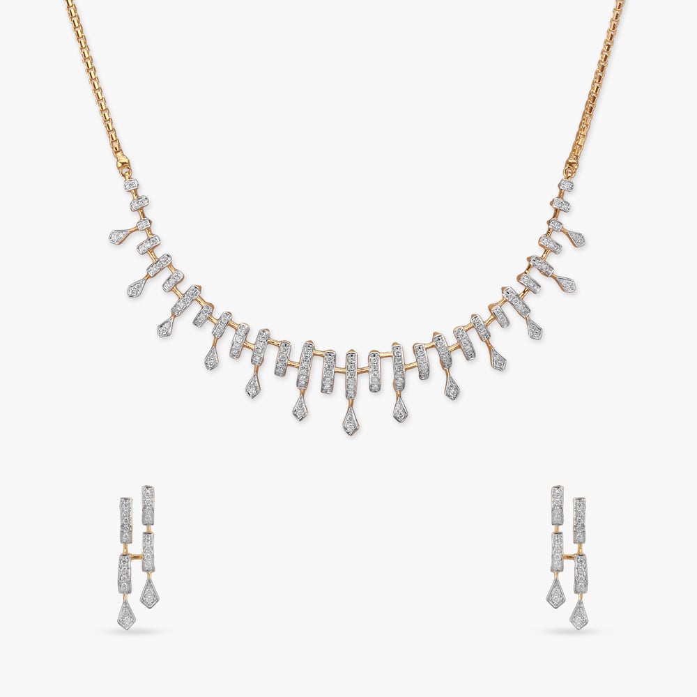 

Radiant Rhythm Diamond Necklace Set