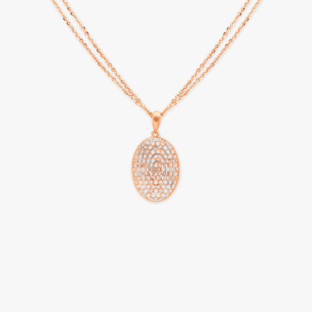 

Twin Gold Pendant with Chain