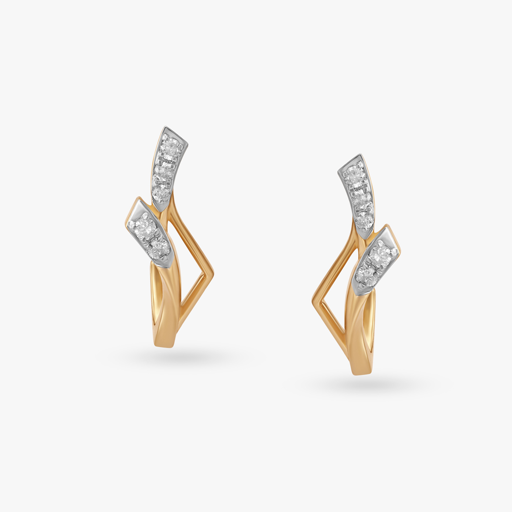 Starburst Diamond Stud Earrings|Cute And Fancy Studs | CaratLane