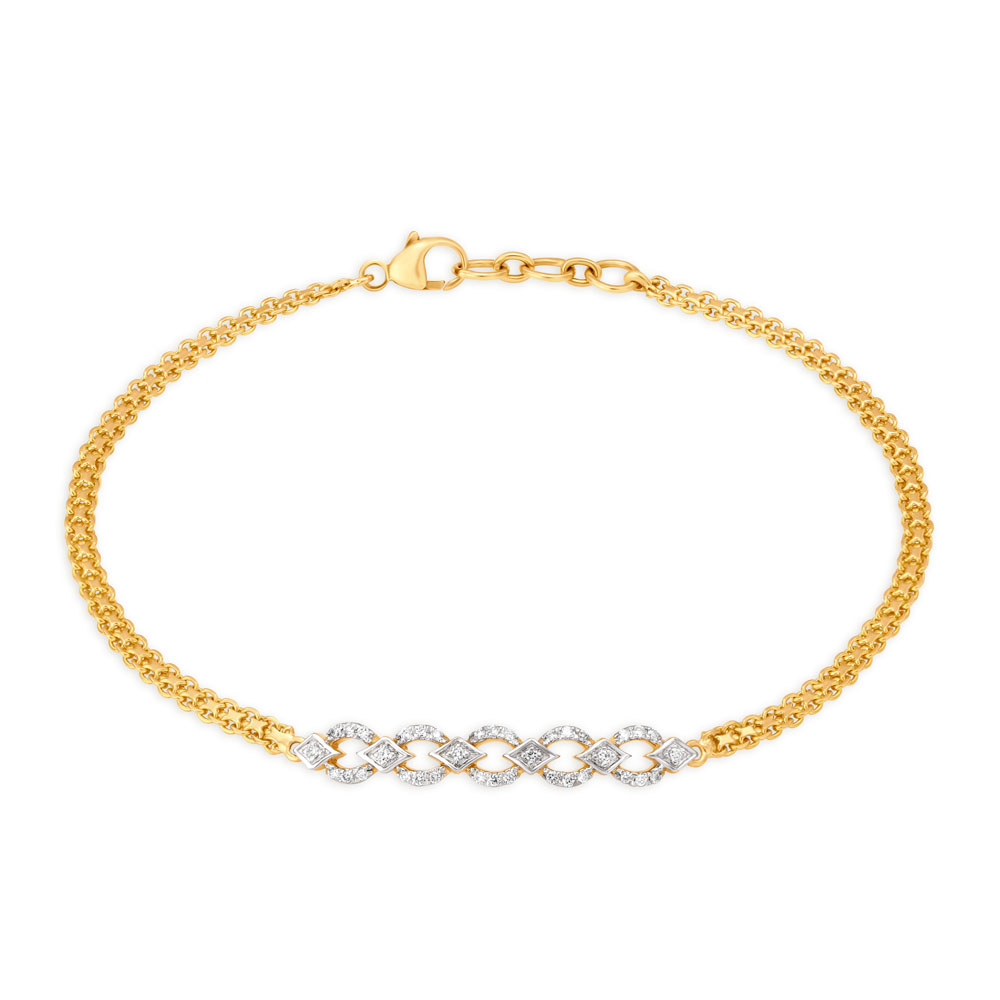 Exquisite Gold and Diamond Bracelet