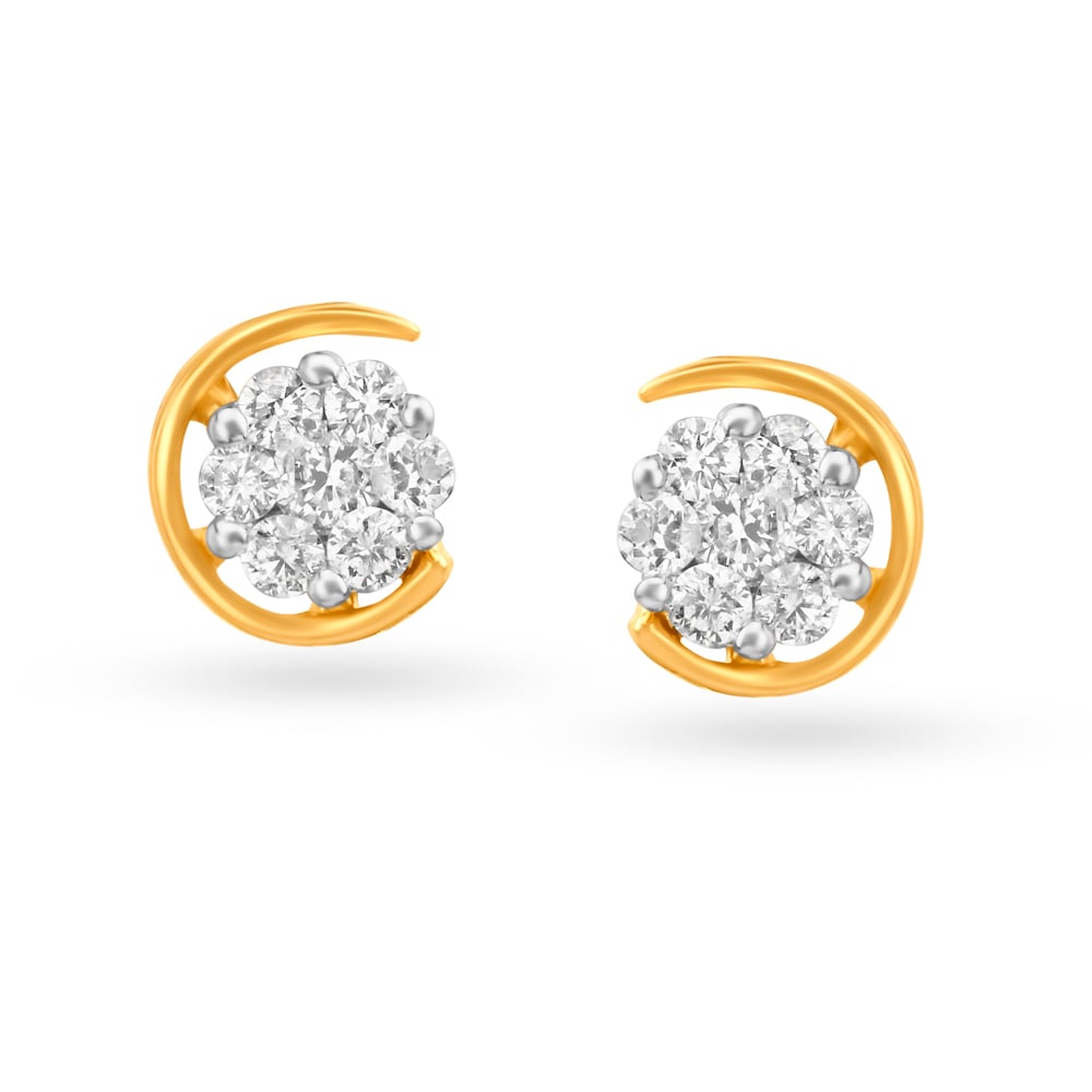 

Pretty Seven Stone Diamond Stud Earrings