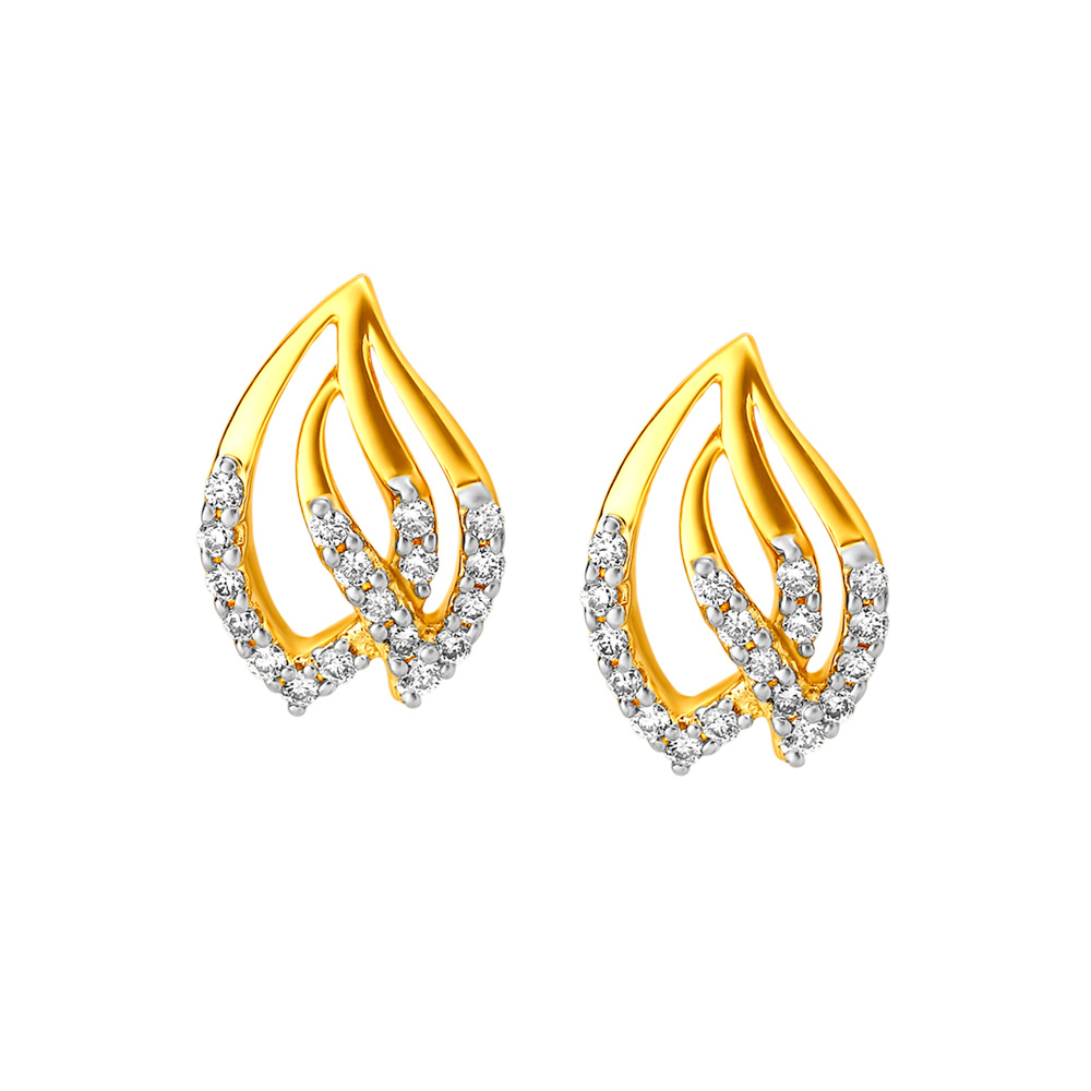 Contemporary Eternity Diamond Stud Earrings