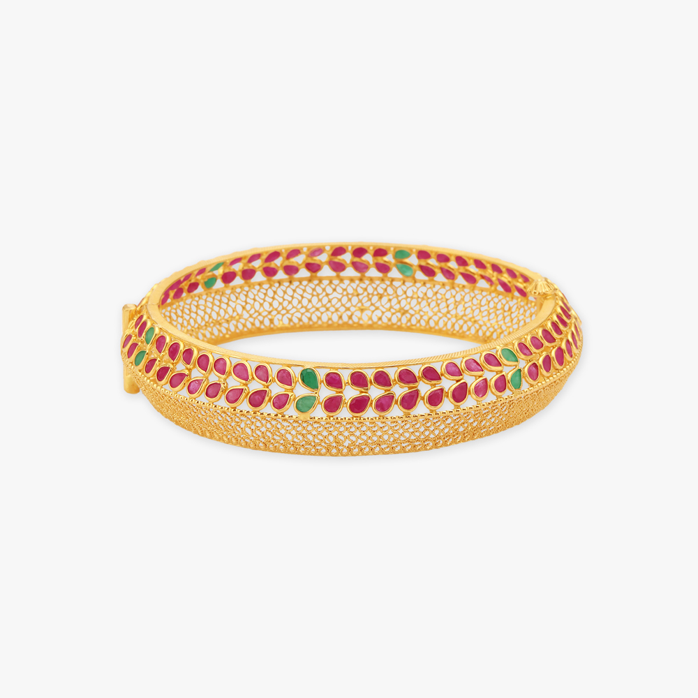 

Regal Blossom Gold Bangle