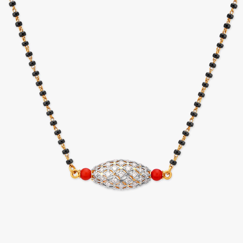 

Marquise Diamond Mangalsutra