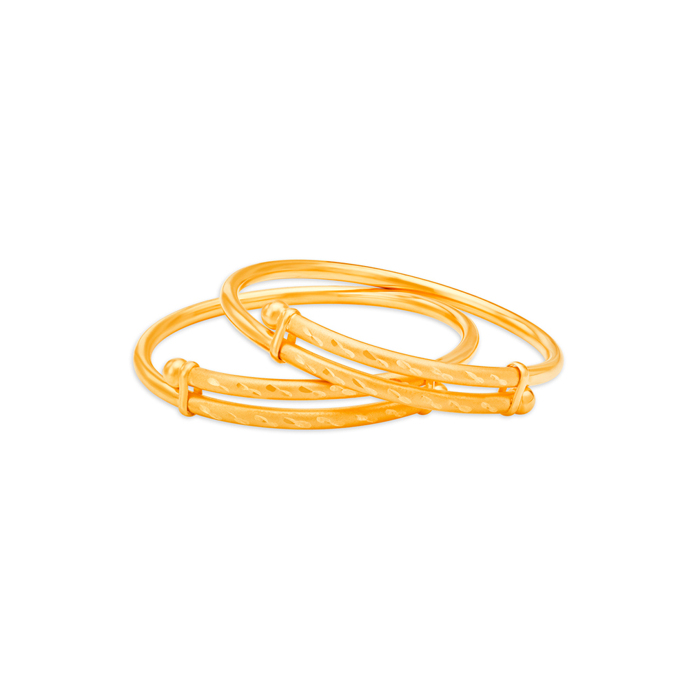 

Little Stars Gold Bangles for Kids