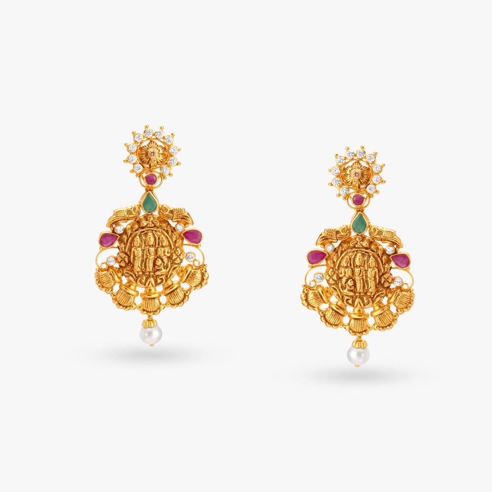 

Divine Gold Drop Earrings