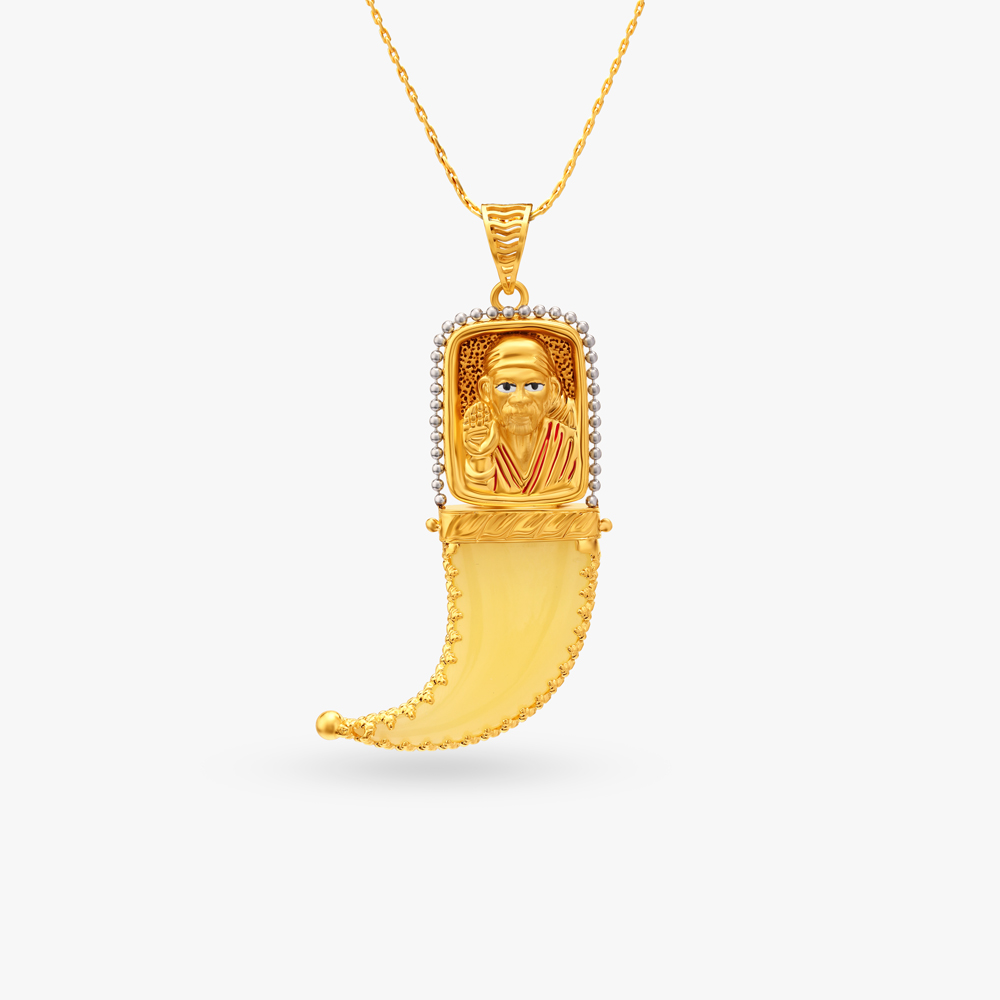 

Hanuman and Sai Baba Reversable Pendant