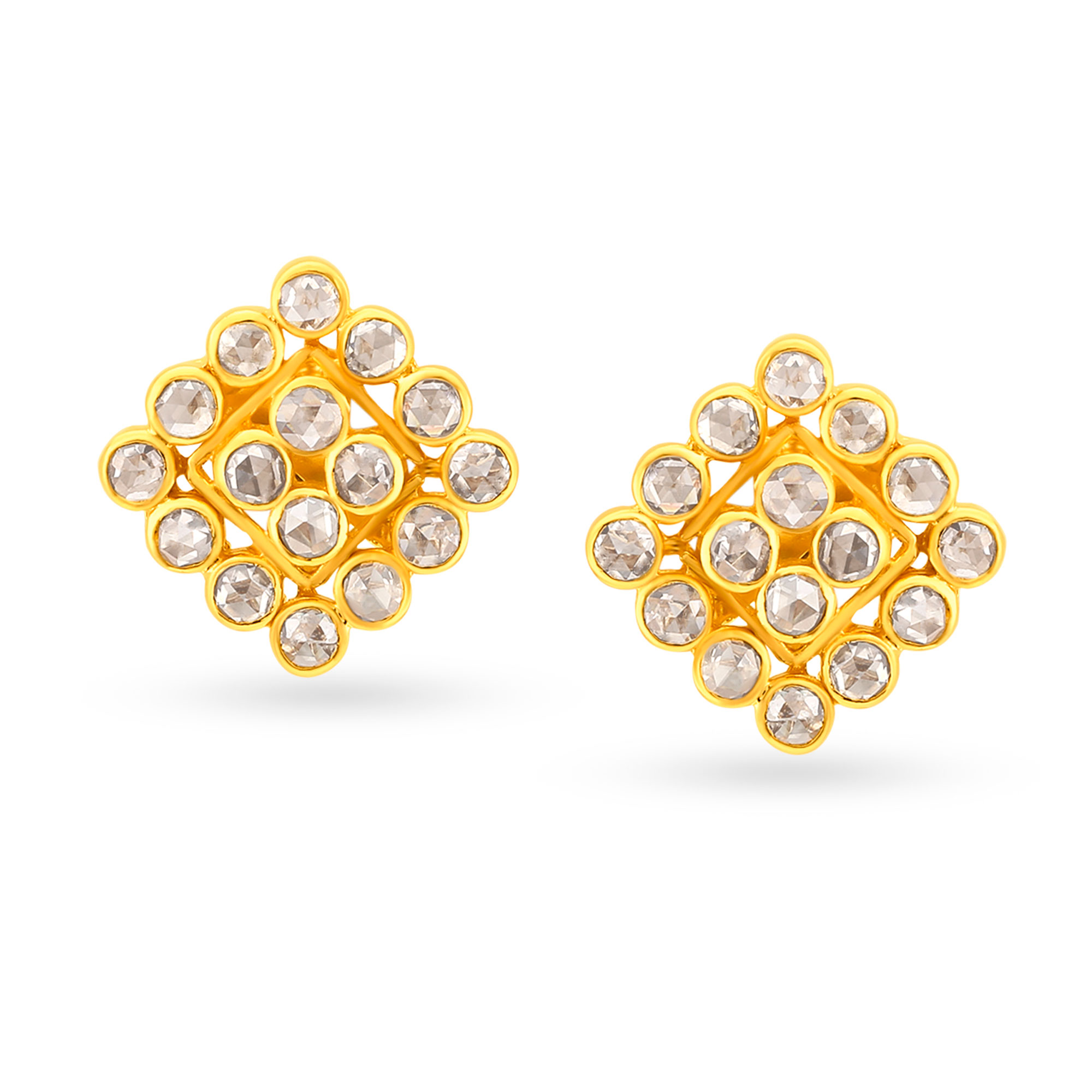 

Sparkling Polki Diamond Stud Earrings