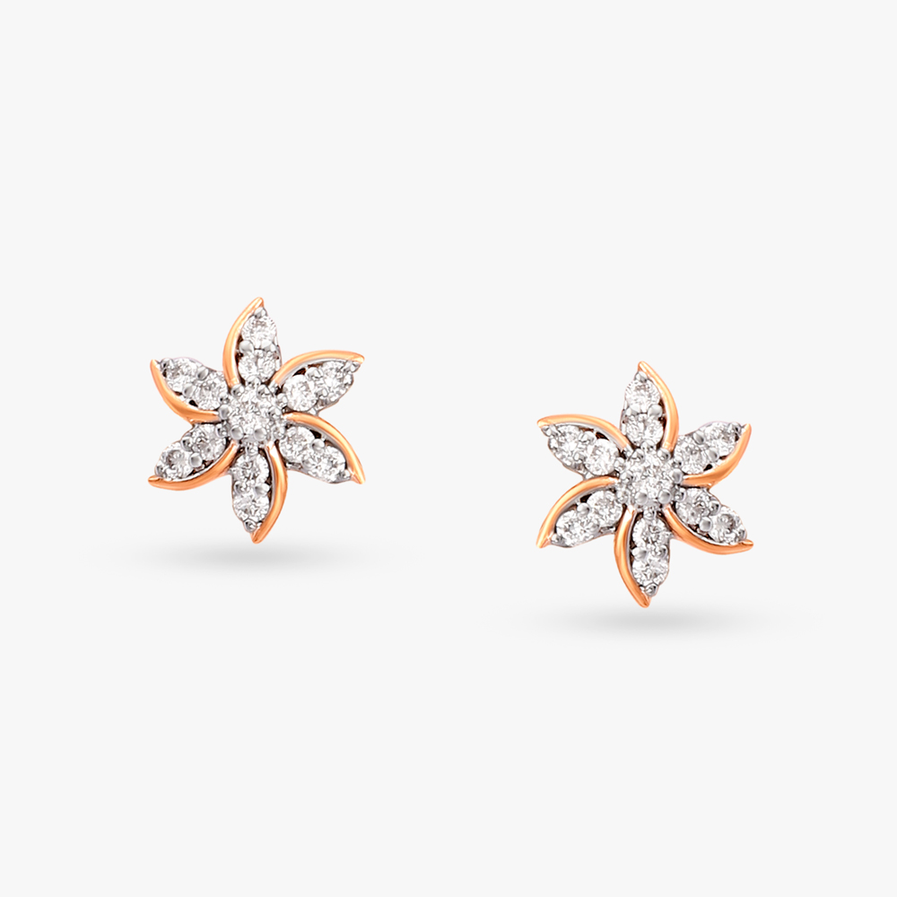 Starry Night Diamond Stud Earrings