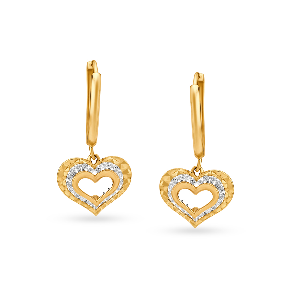 Shop Heart Shaped Earrings: Hoops, Diamonds, Dangle, Gold