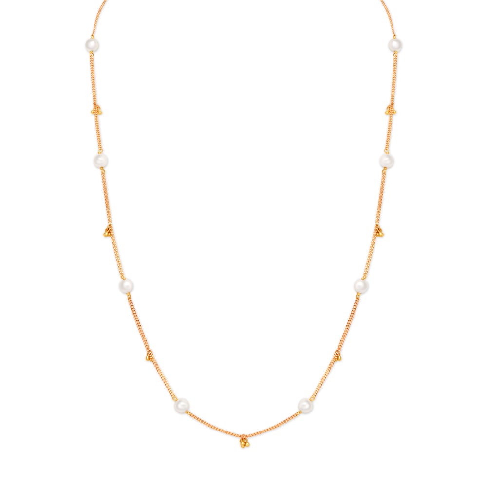 

Charming Stone Studded Gold Chain