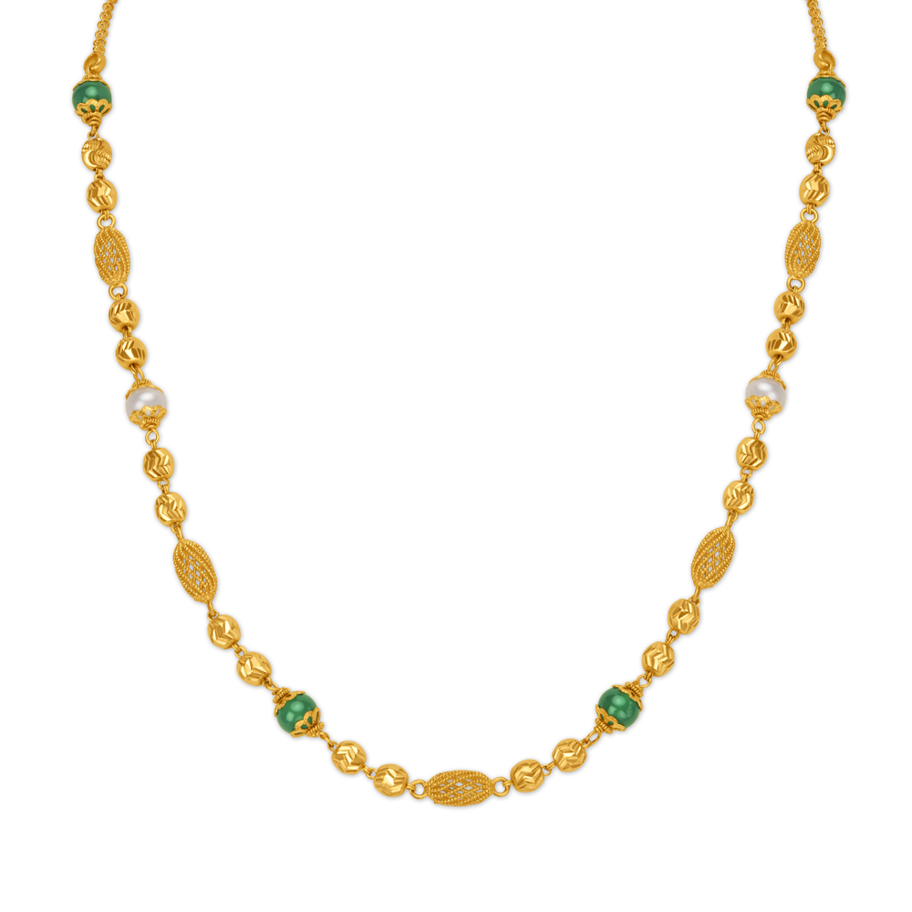 

Flawless Coloured Bead Gold Chain