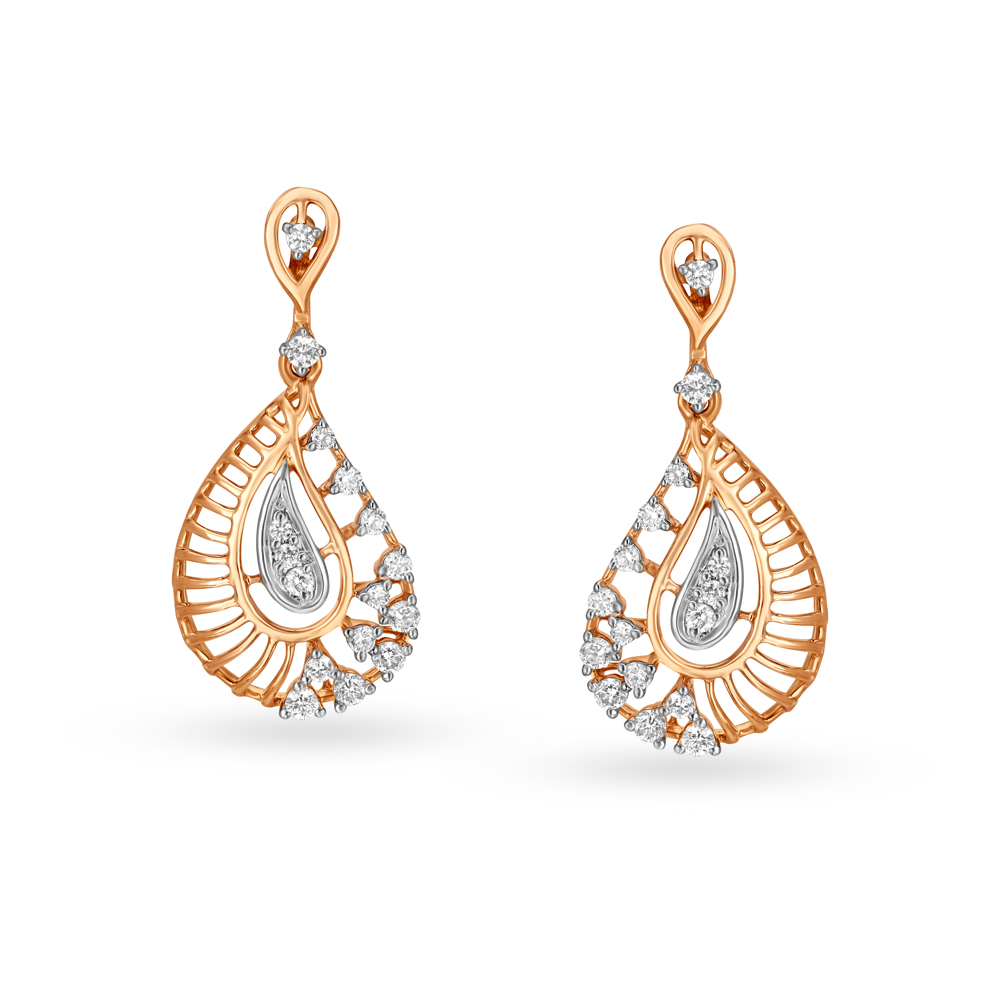 Spectacular Diamond Drop Earrings