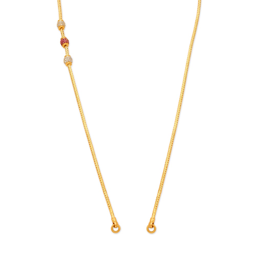 

Petite Gold Chain with Enamelling