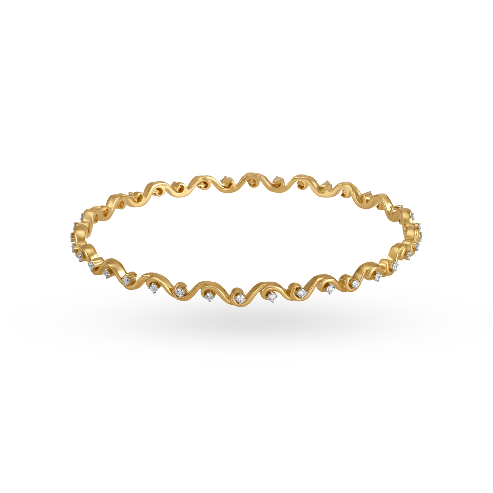 14Kt Rose Gold Dainty Chain Diamond Bracelet