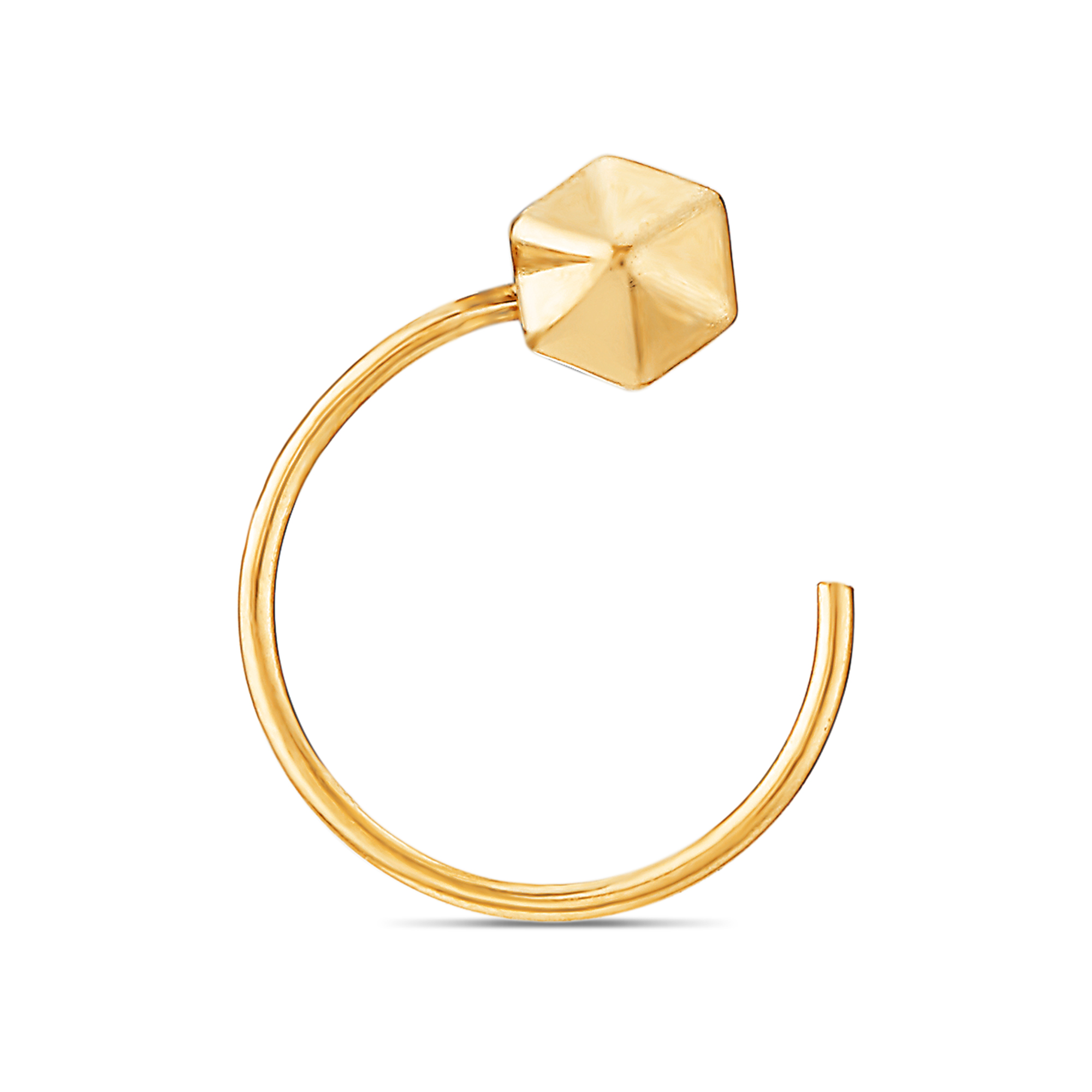 Tanishq nose ring on sale gold