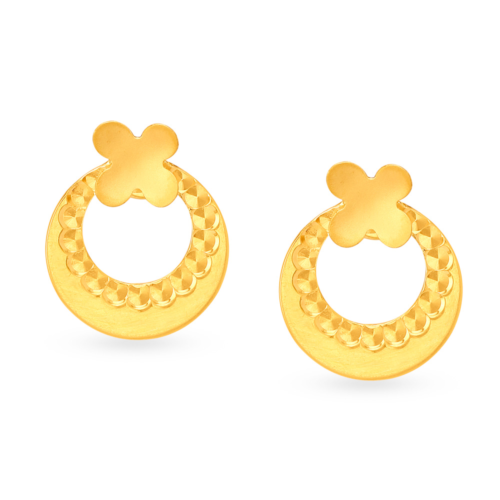 Alluring Gold Fish Studs for Kids