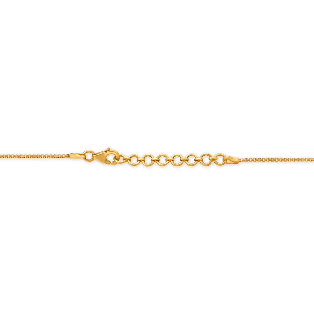 Wired Gold Floral Necklace