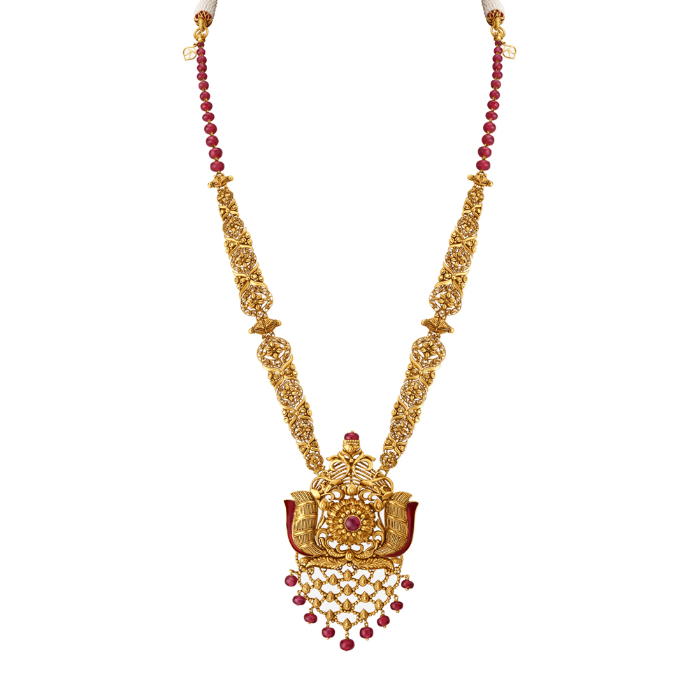 Glorious Detailed Gold Haaram