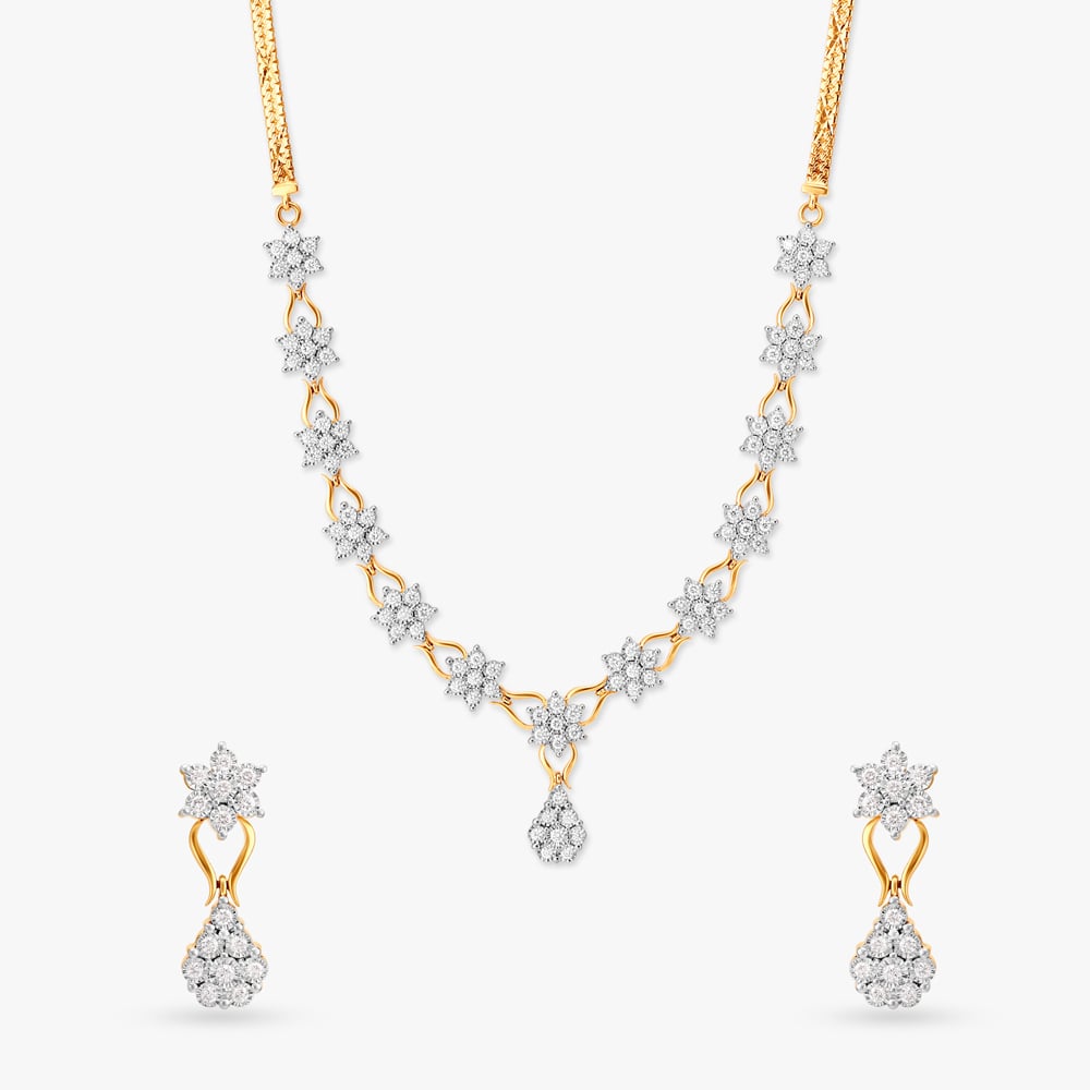 

Blooming Beauty Diamond Necklace Set