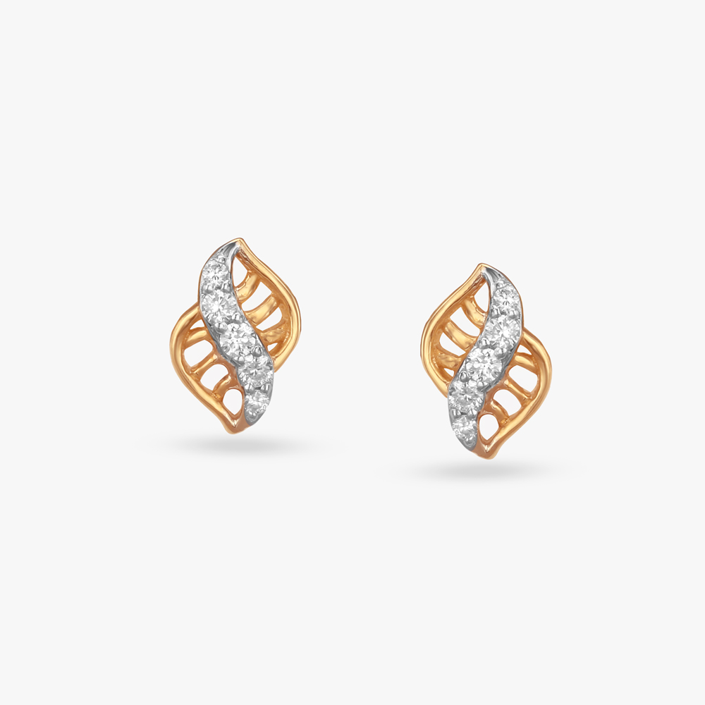 

Tiny Twists Diamond Stud Earrings For Kids