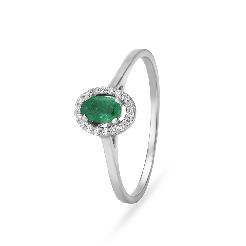 Tanishq panna online stone ring