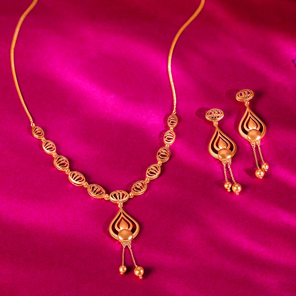 Flaming Glory Necklace Set