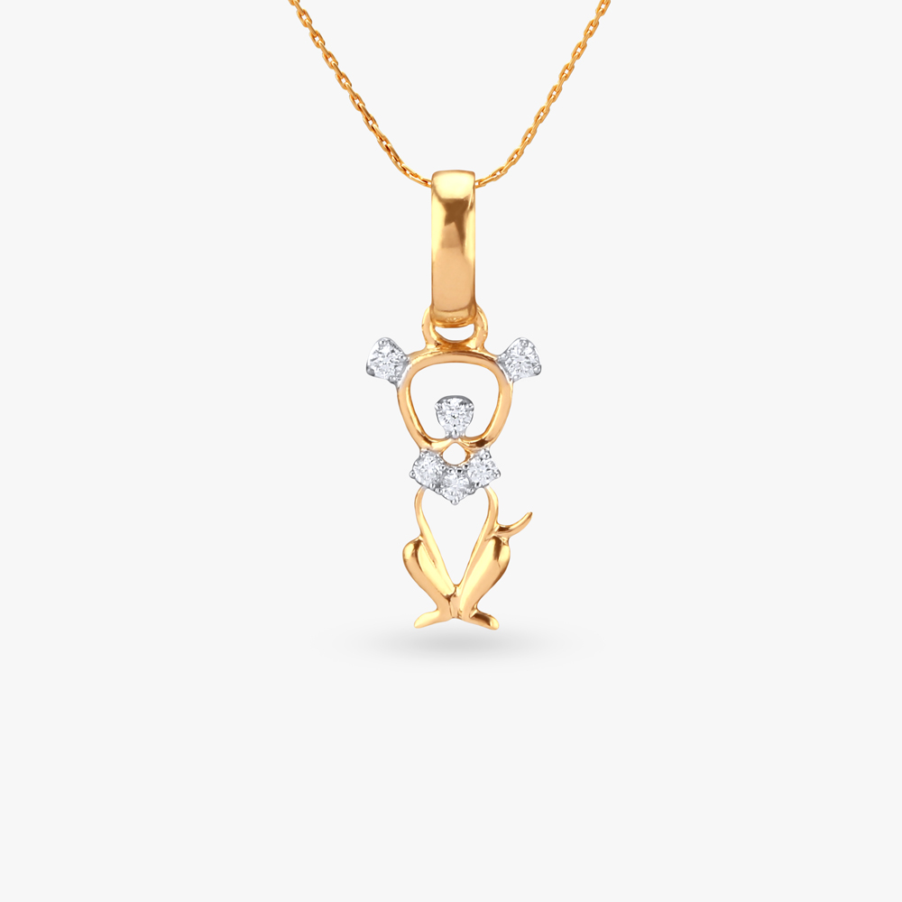 

Teddy Delight Diamond Pendant for Kids