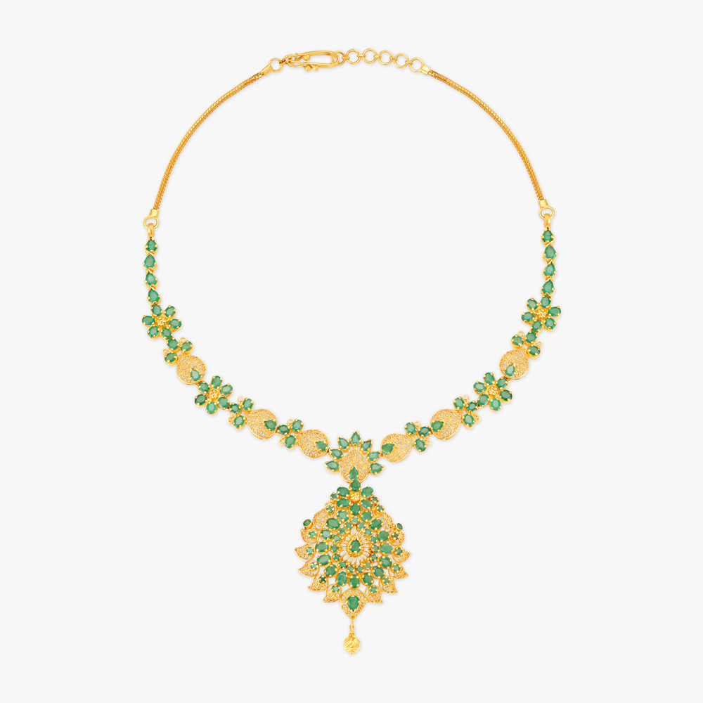 Mesmerising Traditional Emerald Necklace