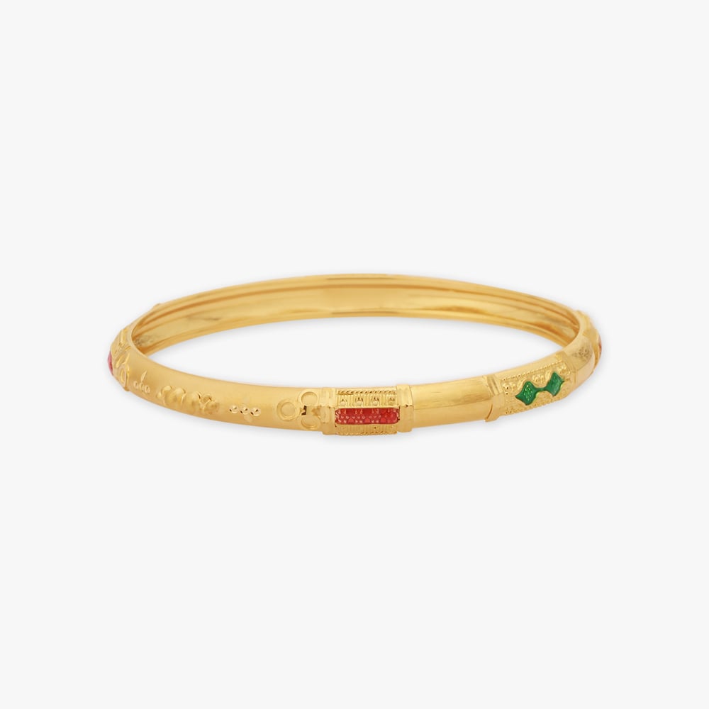 

Enamel Gold Bangles