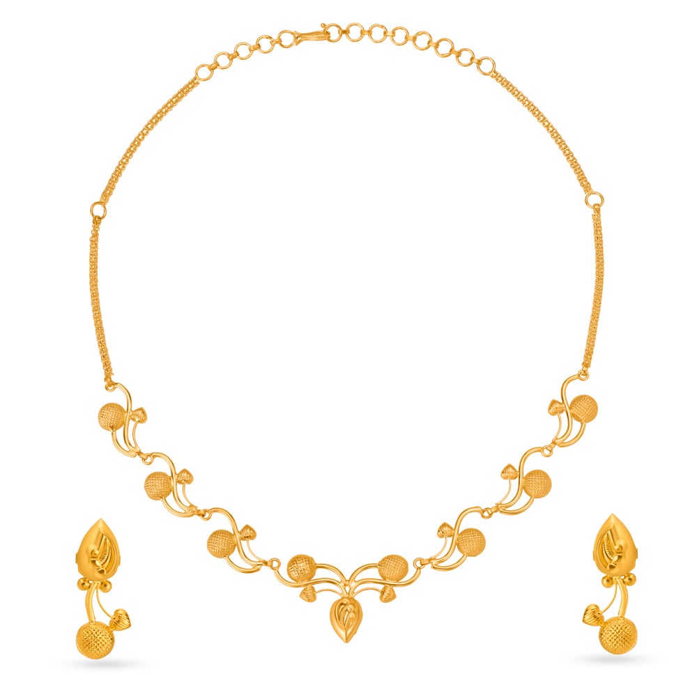 

Golden Cherry Gold Necklace Set