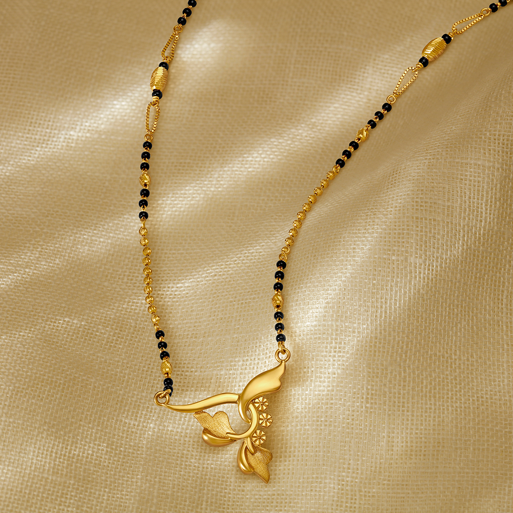 

Charming Gold Beaded Mangalsutra