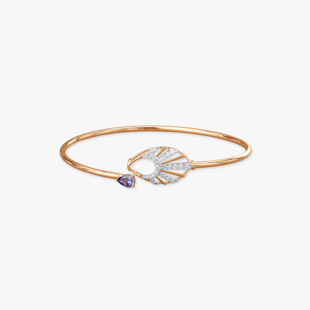 

Glimmering Rays Diamond Bangle