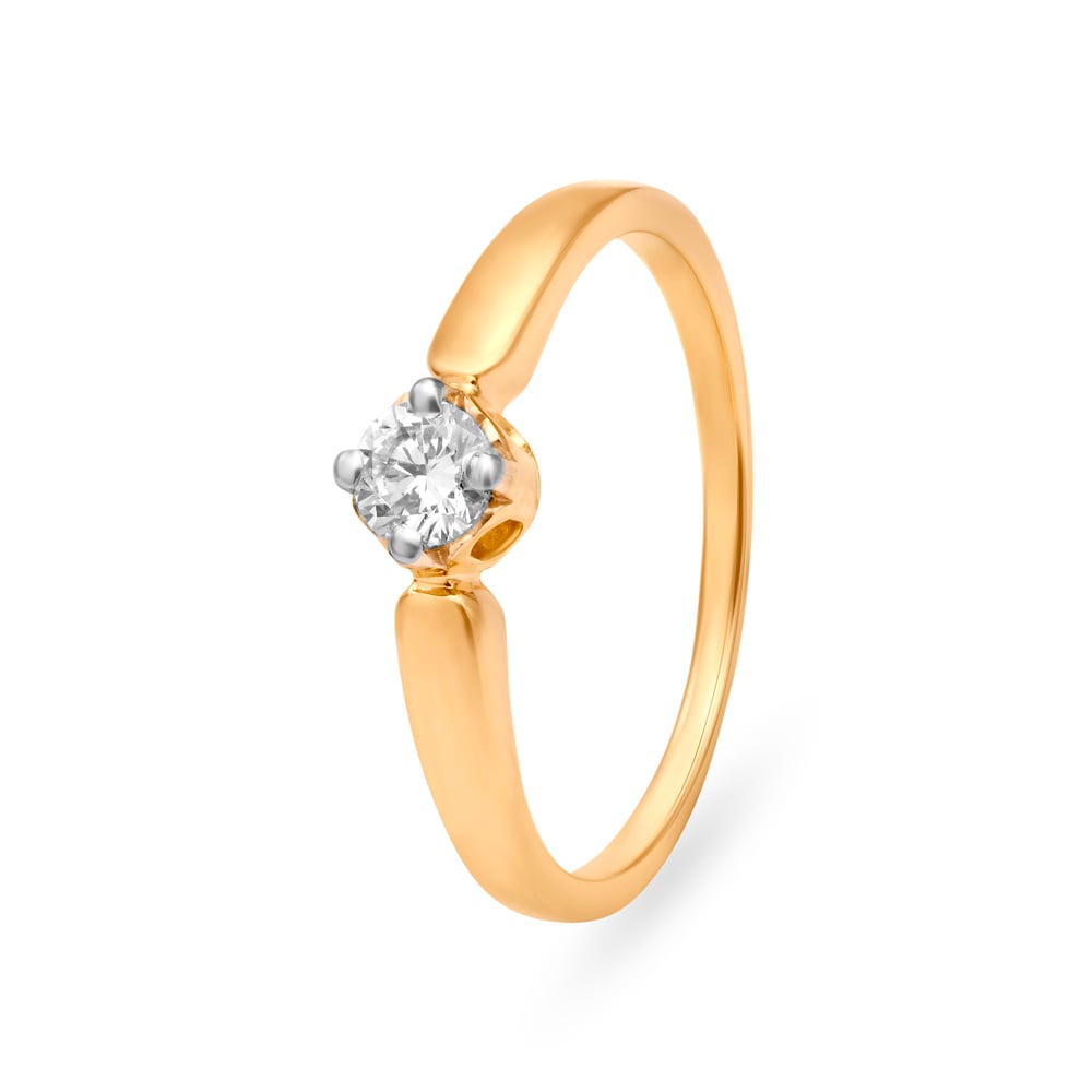 

Single Stone Solitaire Look Diamond Finger Ring