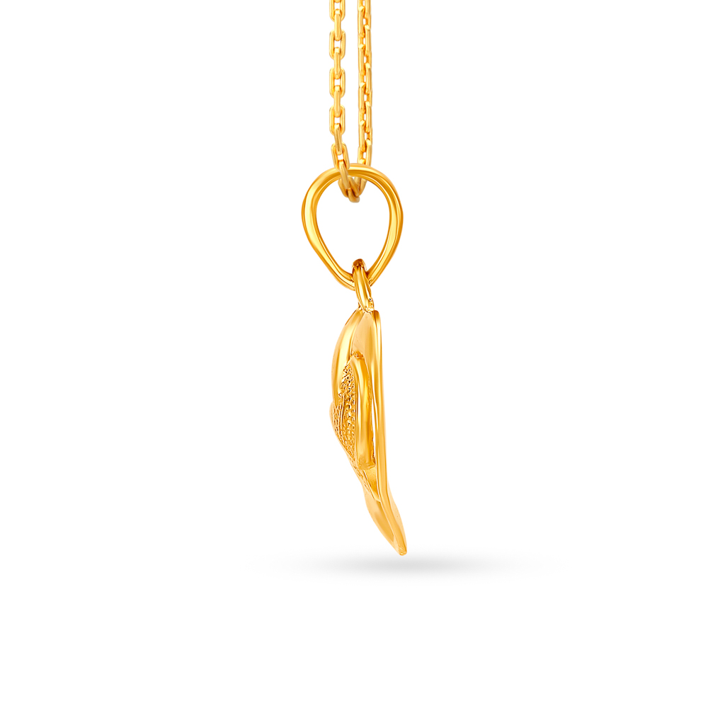 

Double Leaf Gold Pendant