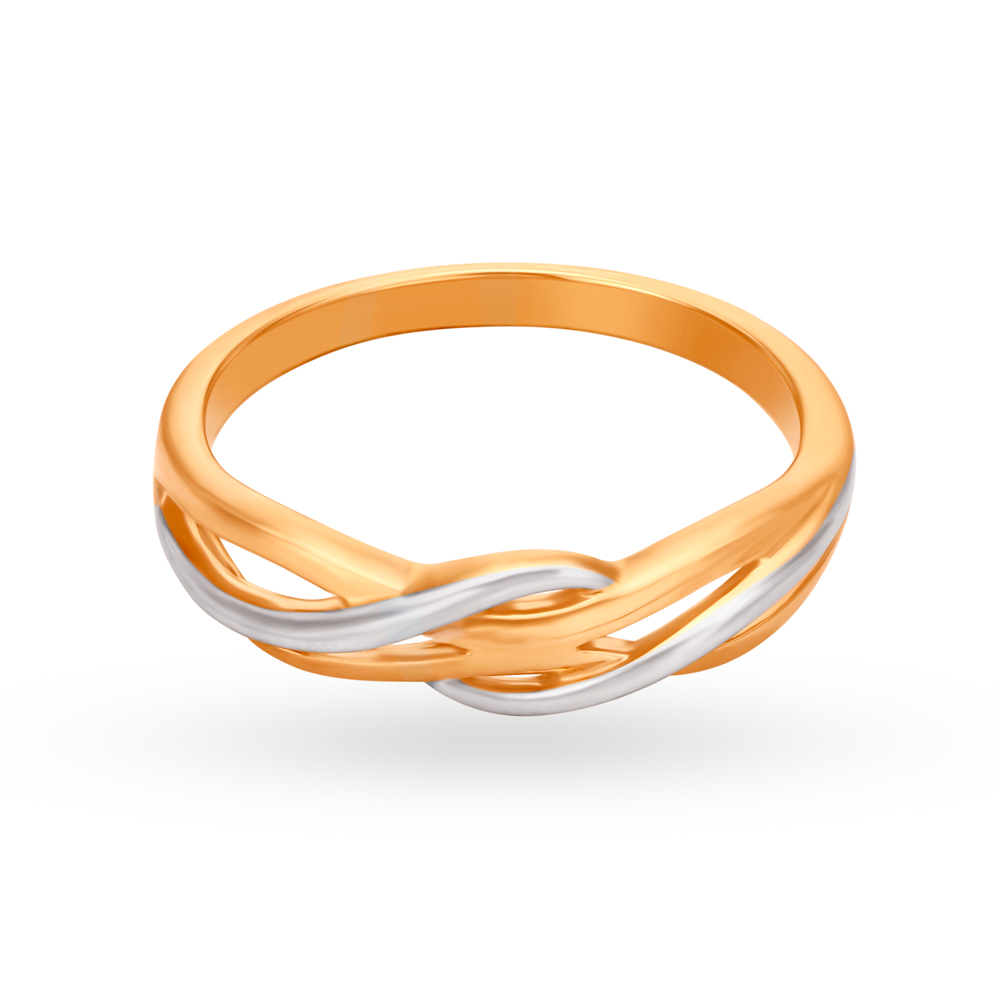 

Spiral Design Gold Finger Ring