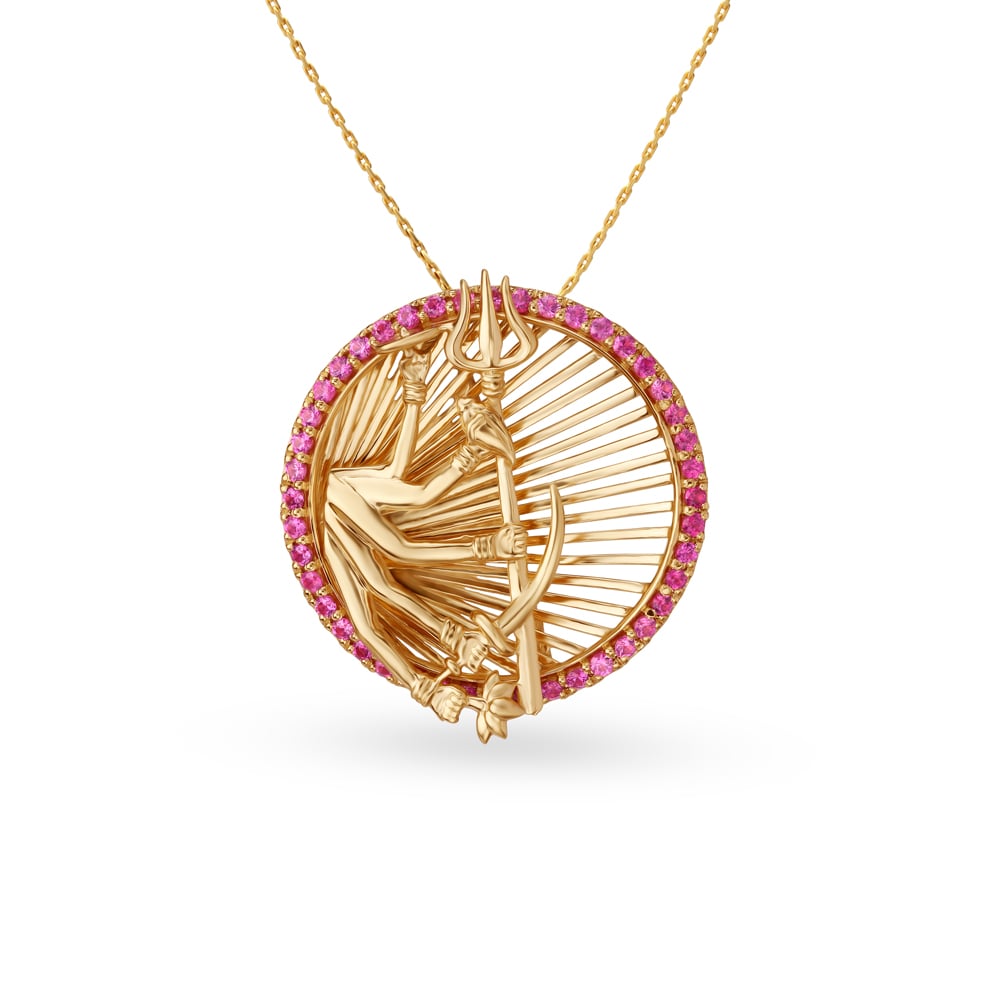 Durga pendant shop gold tanishq