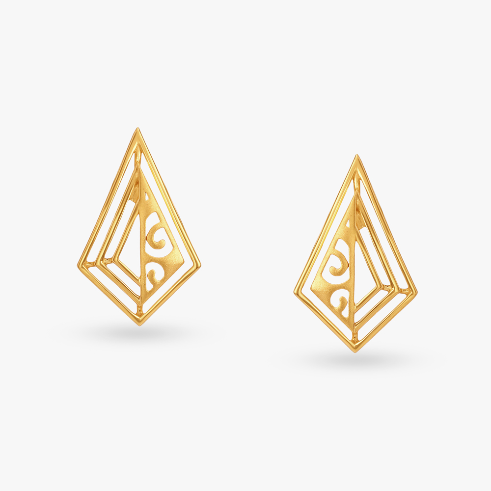 

Blissful Gold Stud Earrings