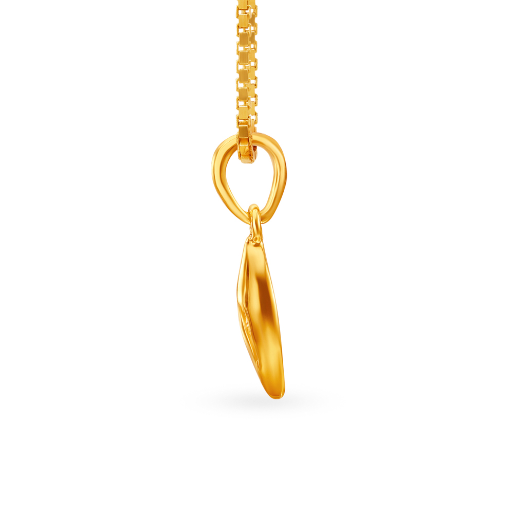 

Dainty Mango Shaped Gold Pendant