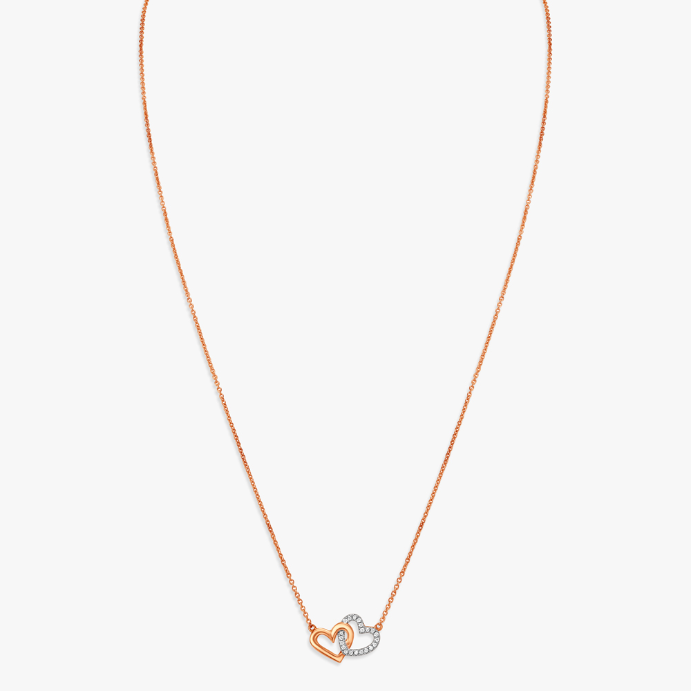 

Intertwined Hearts Diamond Pendant with Chain