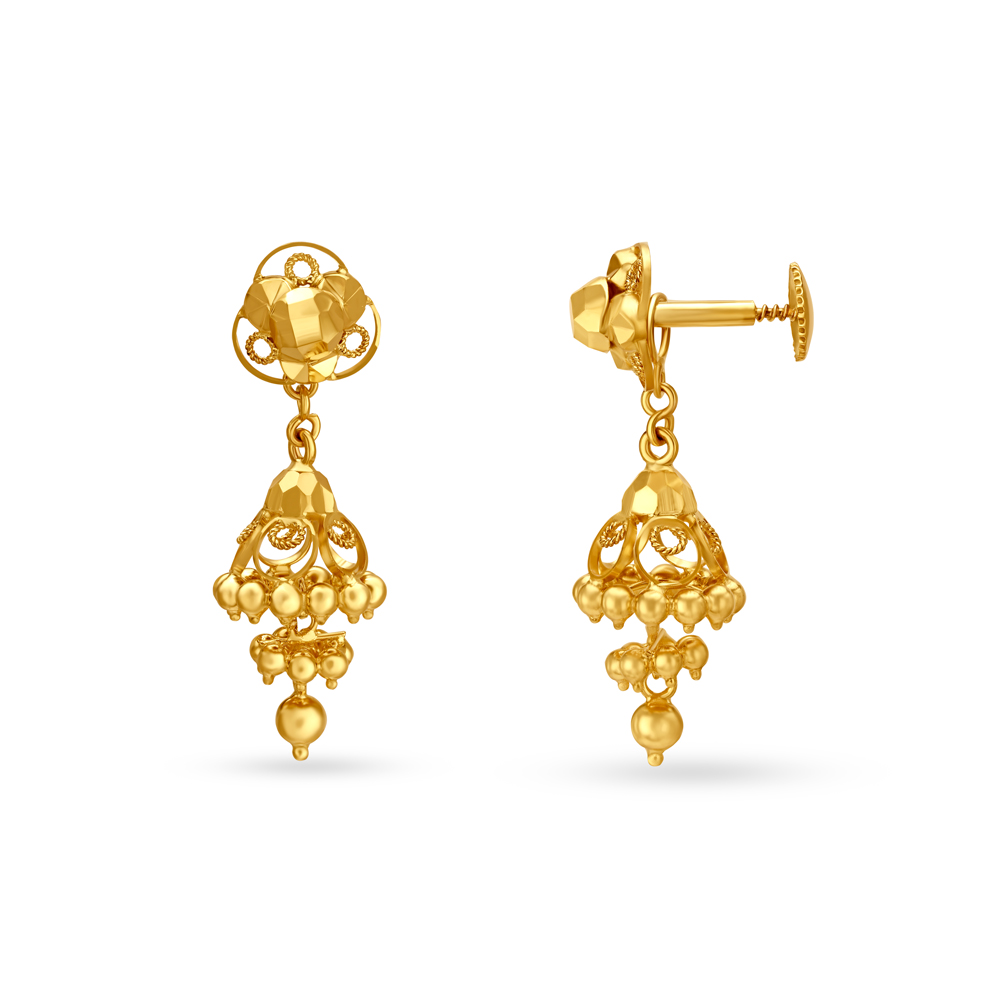 

Regal Gold Drop Earrings