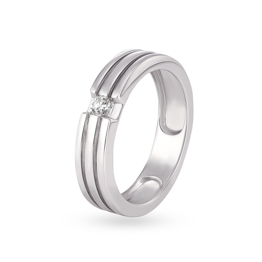 White gold 2025 finger ring